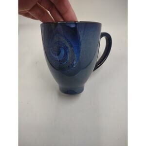 Red Vanilla Tableware Blue Spiral Galaxy Abstract Fade Ombre Coffee Mug Cup